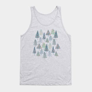 CHRISTMAS TREES Doodle Xmas Winter Hygge Holidays - UnBlink Studio by Jackie Tahara Tank Top